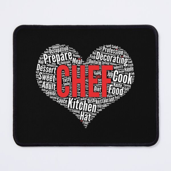 Item preview, Chef Heart Shape Word Cloud Design Cook product designed and sold by theodoros20.