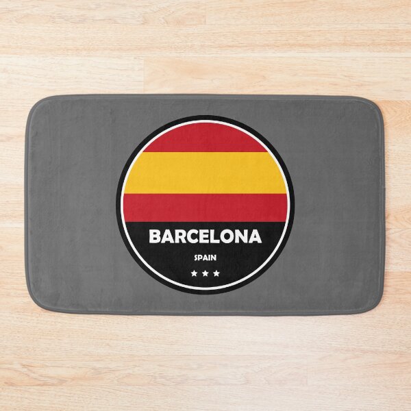 Item preview, Barcelona Circle with Spain's Flag Minimalistic & Classic designed and sold by WorldIsSmall.