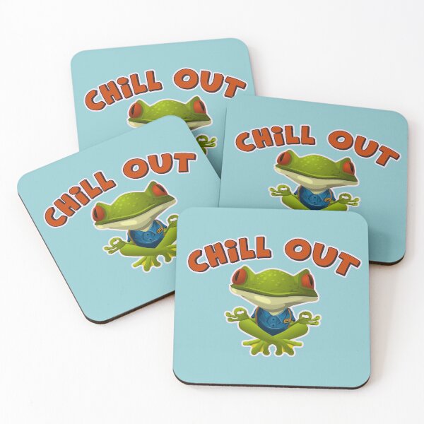 Item preview, CHILL OUT - FUNNY FROG Chill Out Meditation Graphic - Best gift for her / him - Be happy designed and sold by BestStuffDepot.