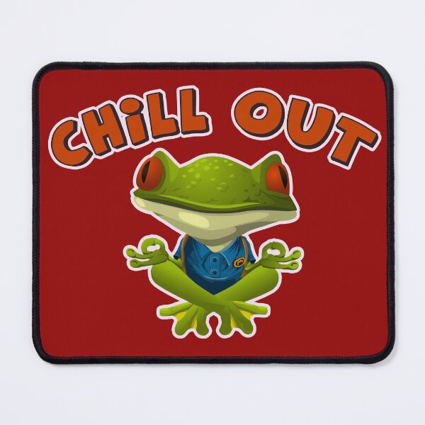 Item preview, CHILL OUT - FUNNY FROG Chill Out Meditation Graphic - Best gift for her / him - Be happy designed and sold by BestStuffDepot.
