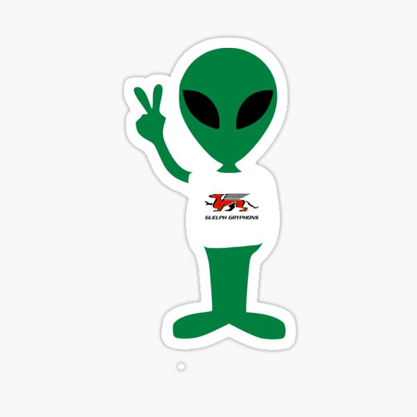"Guelph Alien Sticker" Sticker for Sale by alyssamio Redbubble