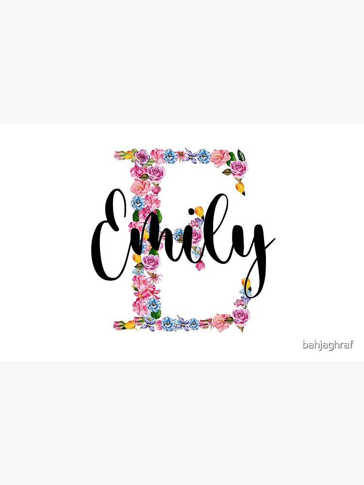 Emily Name - Meaning of the Name Emily Zipper Pouch for Sale by