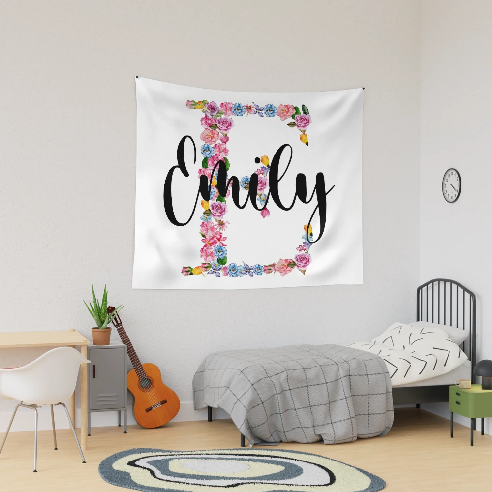 Emily Name - Meaning of the Name Emily Tapestry for Sale by bahjaghraf