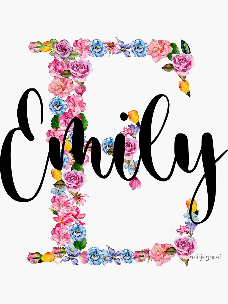 "Emily Name Meaning of the Name Emily" Sticker for Sale by bahjaghraf
