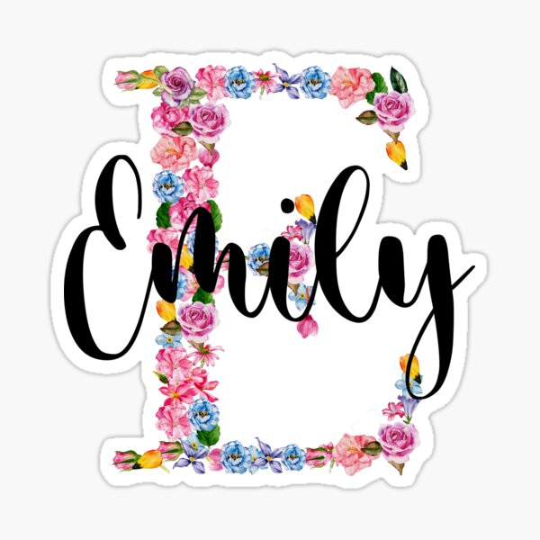 Pegatina Nombre Emily Significado Del Nombre Emily De Bahjaghraf