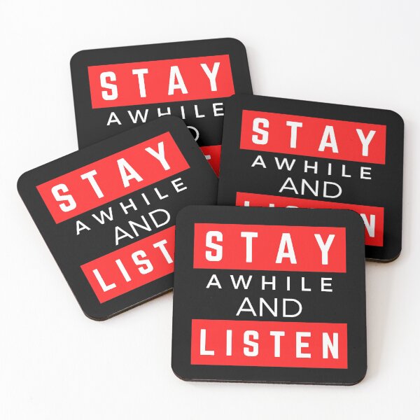 Item preview, Stay Awhile And Listen designed and sold by Rainbows Rock.