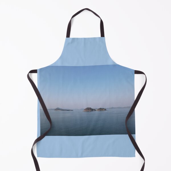 Item preview, Island scenery on the sea in front of Geogeumdo Island in the beautiful South Sea of Korea, aerial photography with drone designed and sold by human8891.