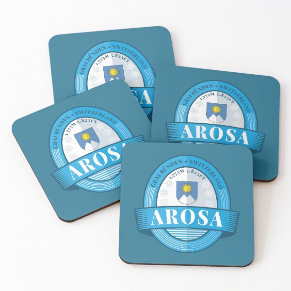 Item preview, Arosa Ski Switzerland Skiing Alps Sticker T-Shirt 03 designed and sold by OuterShellUK.