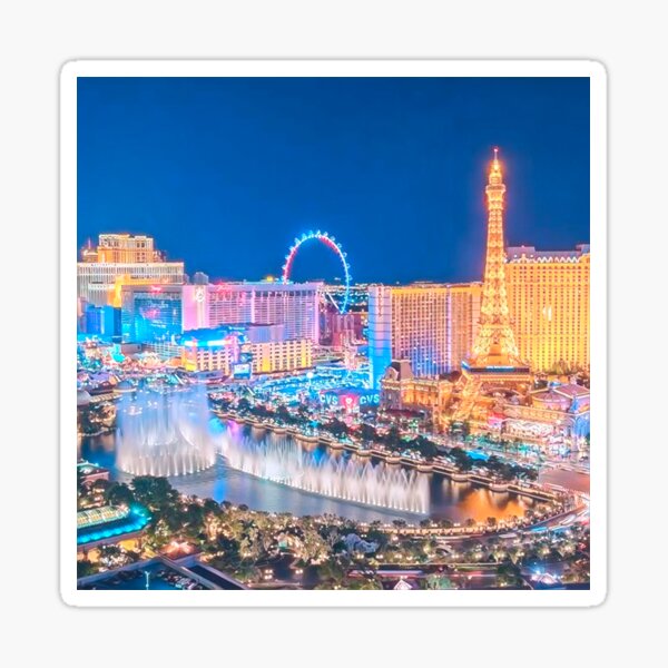 Las Vegas City Wall Decal. Nevada Tourism Decor. #1372 – StickerBrand