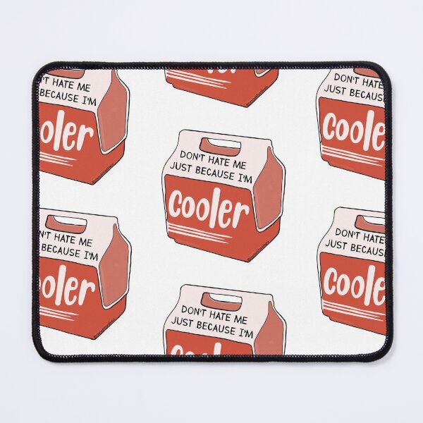 Item preview, Don't Hate Me Just Because I'm Cooler Digital Doodle Pun | sticker, magnet, button | sassy, confident designed and sold by Caroline Lynch.