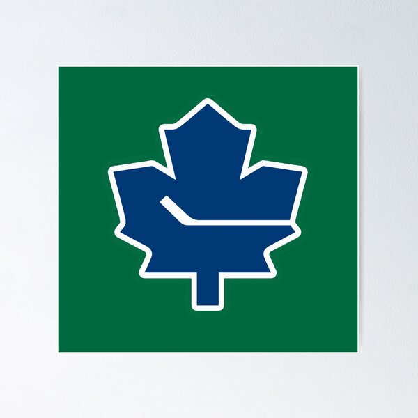 Leafs - Canucks Logo Mashup Poster