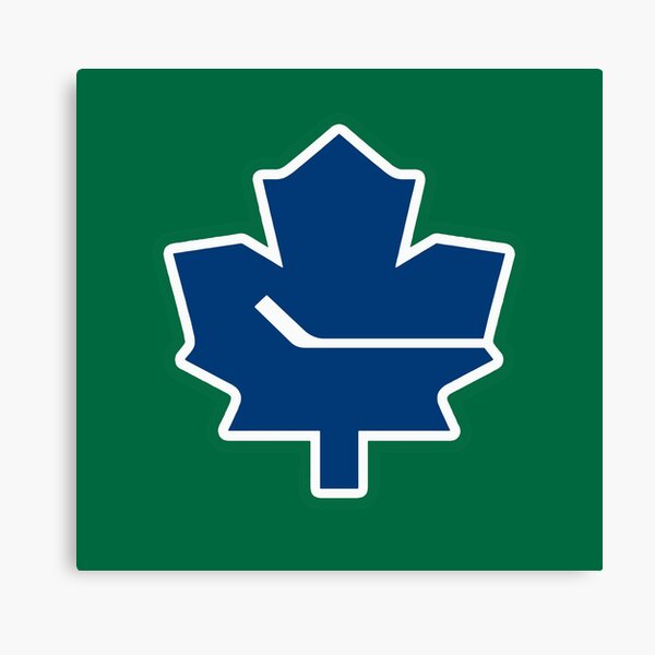 Leafs - Canucks Logo Mashup Canvas Print