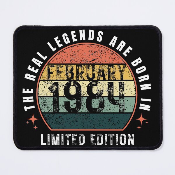 Item preview, Legends are born in February 1984 Vintage colorful Birthday gift designed and sold by llon.