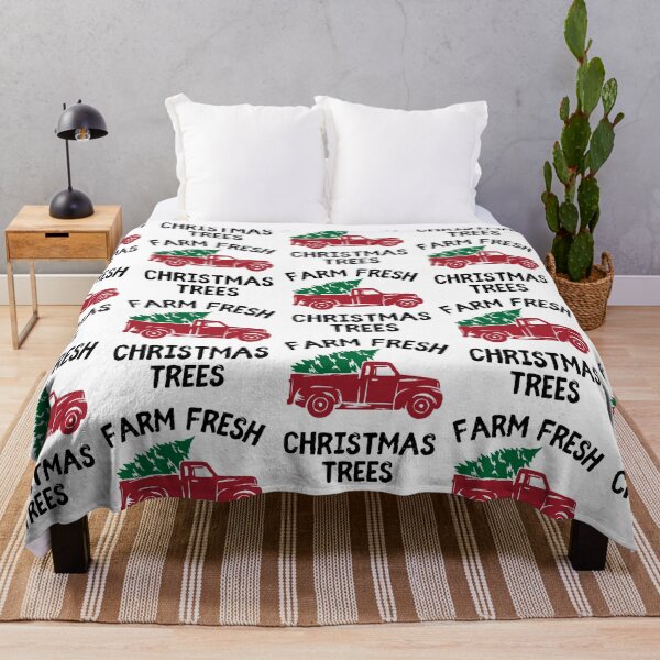 Item preview, Farm Fresh Christmas Trees Vintage Truck Holiday Tradition designed and sold by Leslie Smith.
