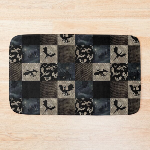 Item preview, Dragon Patchwork - Pewter designed and sold by SugarPineDesign.