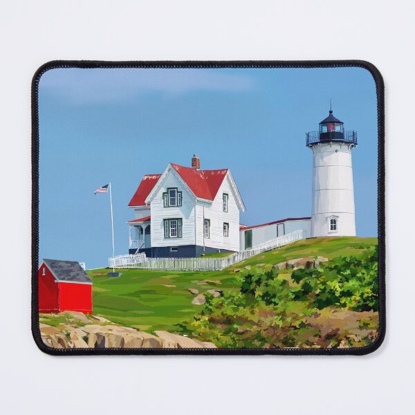 Item preview, Nubble Lighthouse on a Sunny Day designed and sold by Emily Kalina.