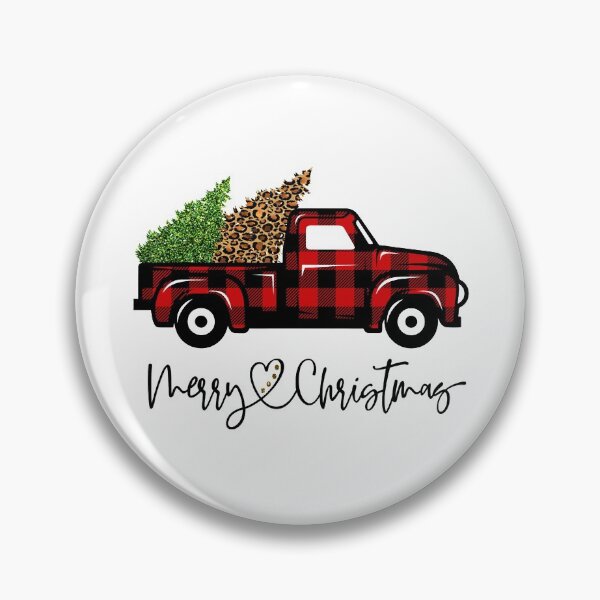 Item preview, Merry Christmas Buffalo Truck Tree Red Plaid Leopard designed and sold by shlebah.