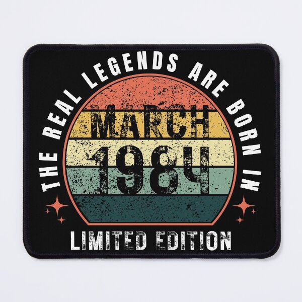 Item preview, The real Legends are born in March 1984 Birthday Vintage colorful gift designed and sold by llon.