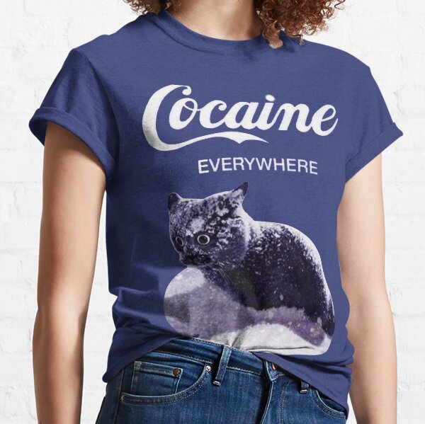 Black Cat Cocaine Everywhere Christmas Ugly Sweater