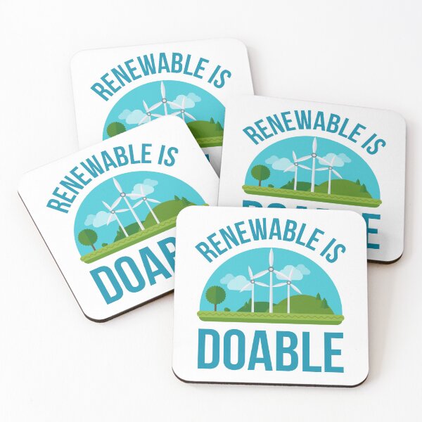 Item preview, Renewable is Doable Wind Farm Energy Climate Activist  designed and sold by The Junto Shop.
