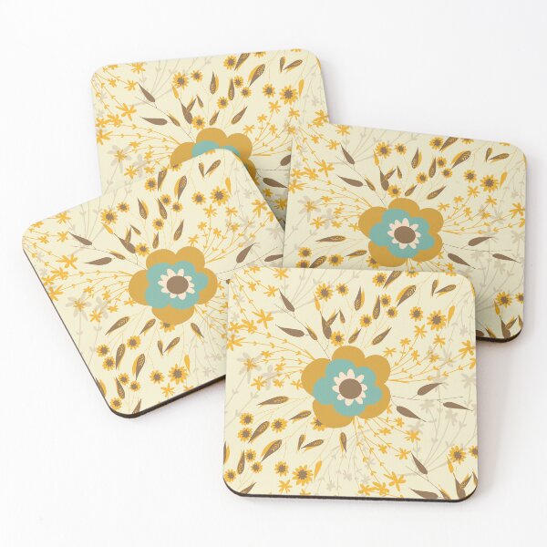 Item preview, Retro Flower Cottage Ivory designed and sold by susycosta.