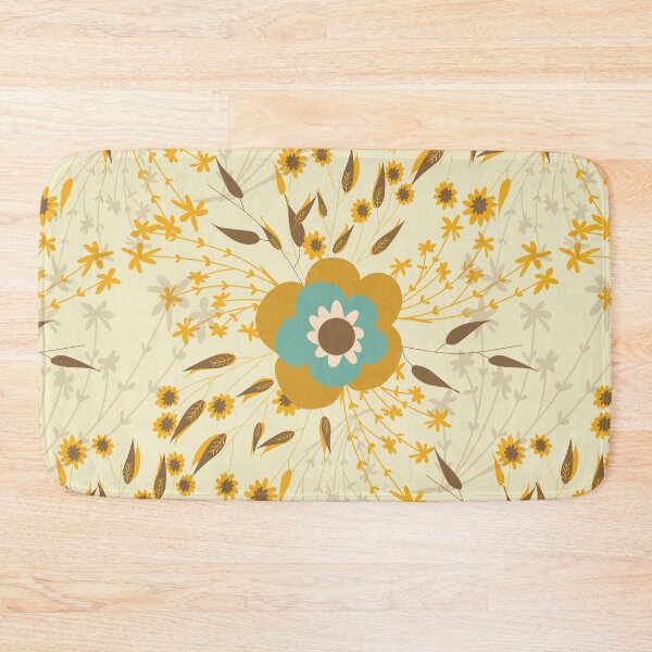 Item preview, Retro Flower Cottage Ivory designed and sold by susycosta.