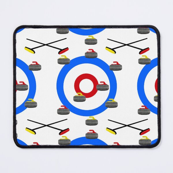 Item preview, Curling sheet with Rocks and brooms designed and sold by Quick Brown Fox Canada.