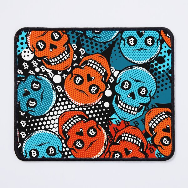 Item preview, Crazy skulls in search of bitcoin designed and sold by InnaQueen.
