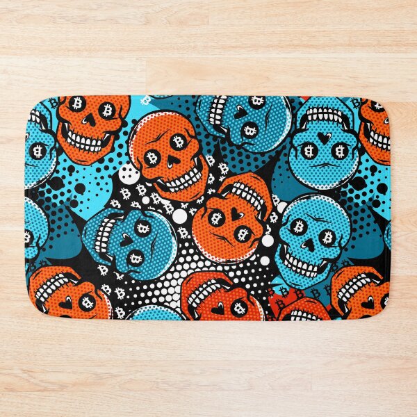 Item preview, Crazy skulls in search of bitcoin designed and sold by InnaQueen.