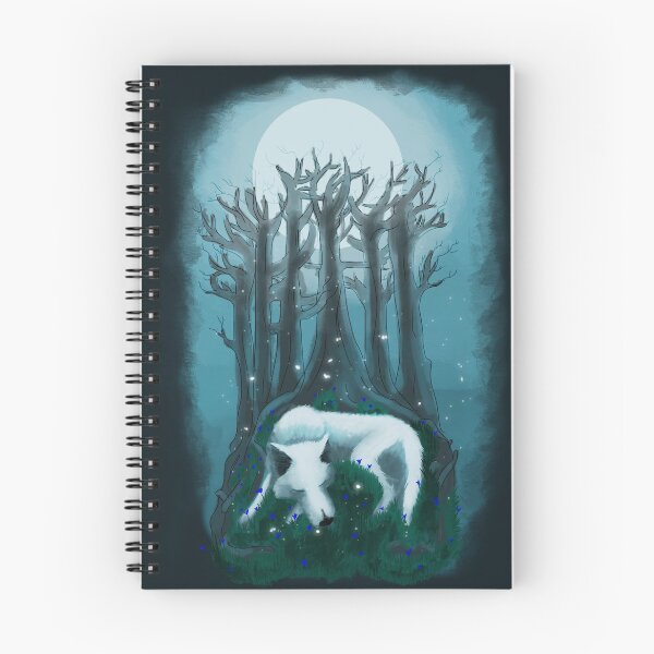 Item preview, Waya - Wolf in in the Moonlight - with Green Background designed and sold by Mojoanimeo.