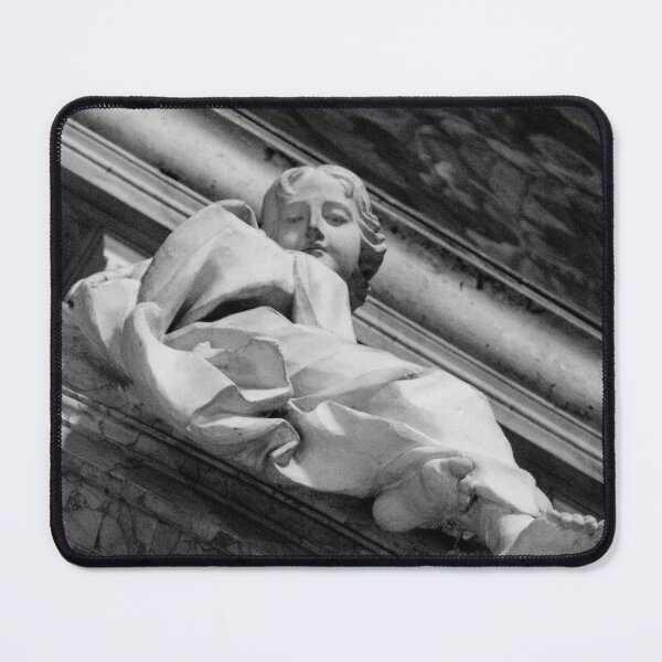 Item preview, Black and white photo of a Guardian Angel watching over you in Rome, Italy designed and sold by Diana van Neck.