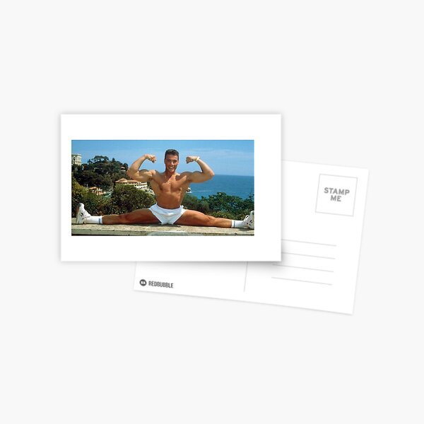 Jean Claude Van Damme teilt sich Postkarte