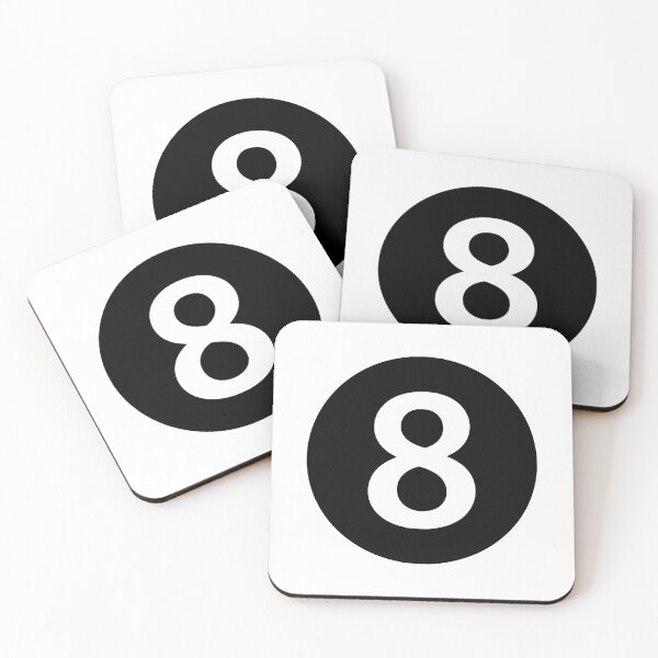 Item preview, Number 8 (On White) designed and sold by STUDIO-72.