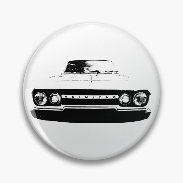 Item preview, Reliant Scimitar 1970s British classic car monoblock black and white designed and sold by soitwouldseem.