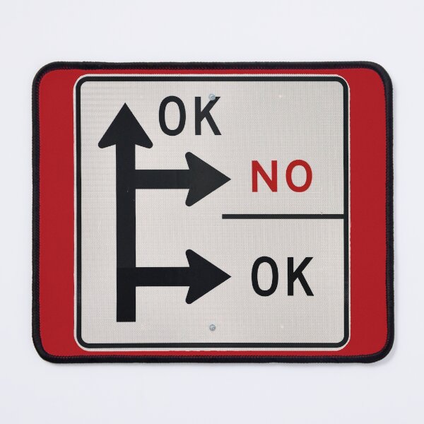 Item preview, Road sign OK, NO, OK designed and sold by studio838.