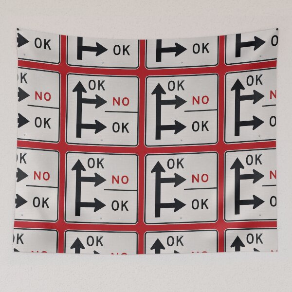 Item preview, Road sign OK, NO, OK designed and sold by studio838.