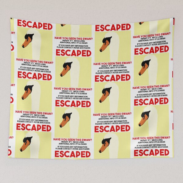 Item preview, Escaped swan film quote police meme designed and sold by Captain-Jackson.