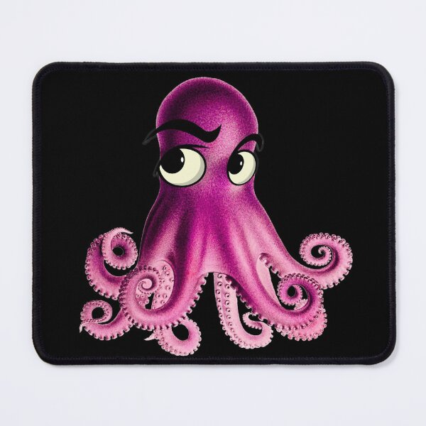 Item preview, Vintage Octopus with Cartoon Eyes: Fuchsia Pink designed and sold by OutofFocusShop.