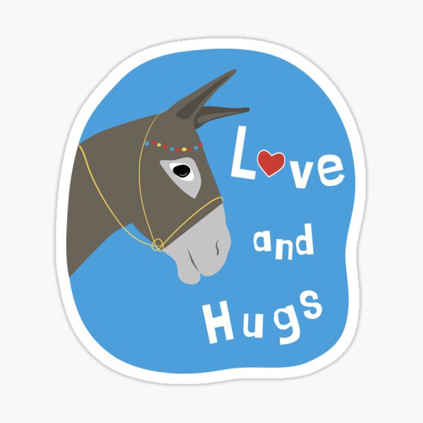 Item preview, Greek donkeys are for love and hugs designed and sold by LilianGrfld.