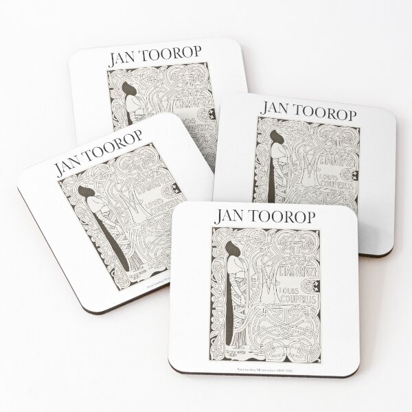 Item preview, JAN TOOROP - Woman with Long Black Hair - Art noveau artwork. designed and sold by FrostMintStudio.