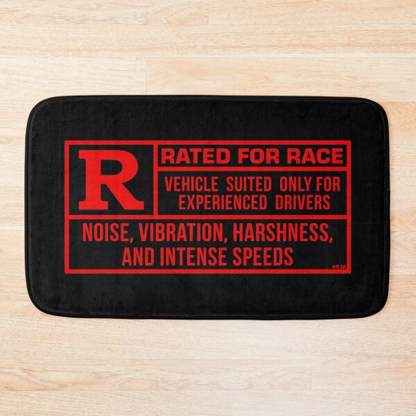 Item preview, Rated R For Race - Black/Red designed and sold by TswizzleEG.