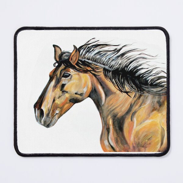 Item preview, Horse illustration Acrylic painting by Pascale Breton Canadian Artist. designed and sold by Pascale Breton.