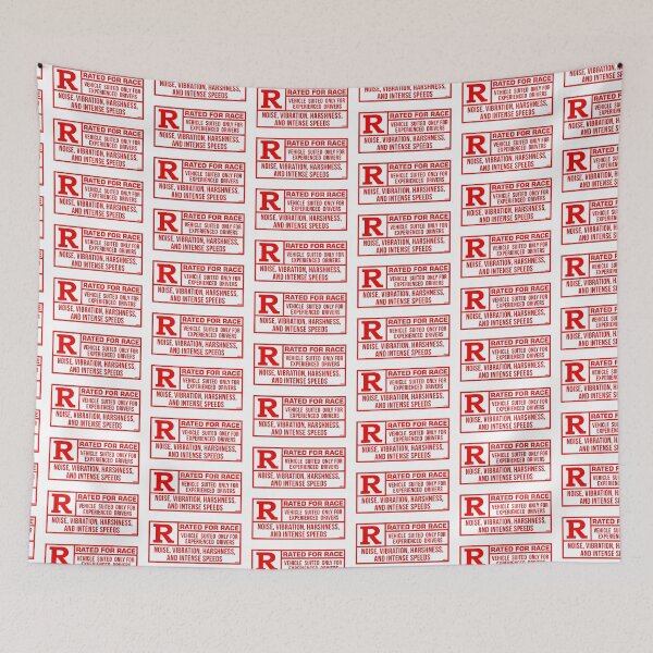Item preview, Rated R For Race - White/Red designed and sold by TswizzleEG.