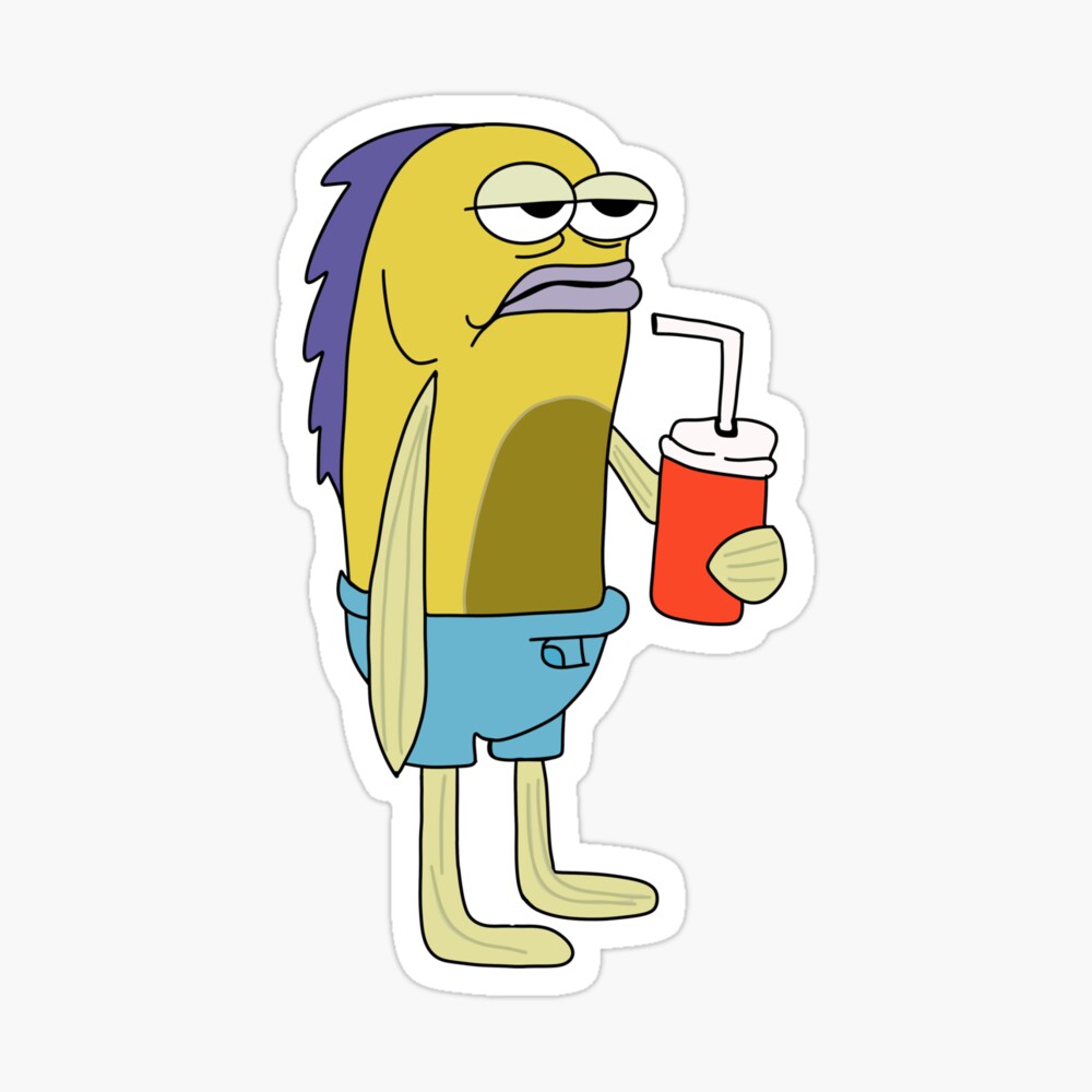 Nat Peterson with a soda, SpongeBob SquarePants