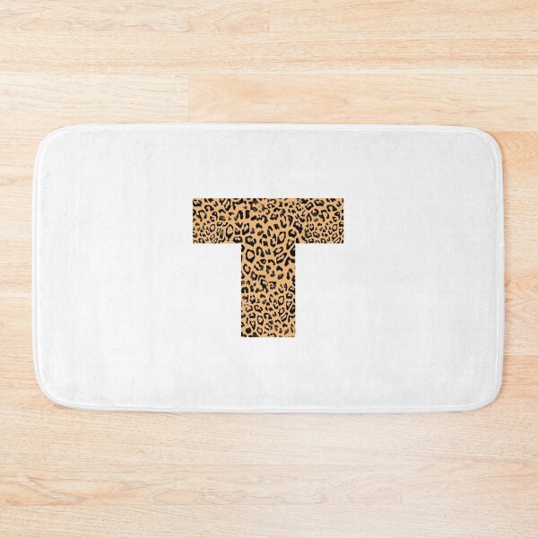 Aperçu de l'œuvre Haute Leopard Lettre "T" Initiale Avec Riche Imprimé Léopard créée et vendue par HauteLeopard.