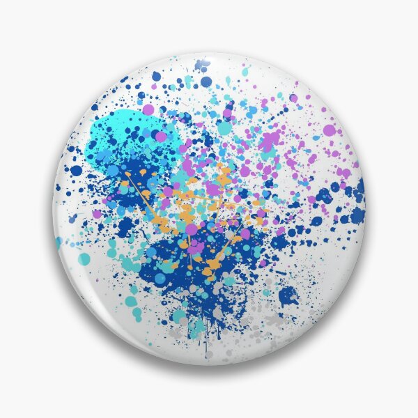 Item preview, Paint Splatter | Blues, Purple, etc. on White designed and sold by WordsToArt.