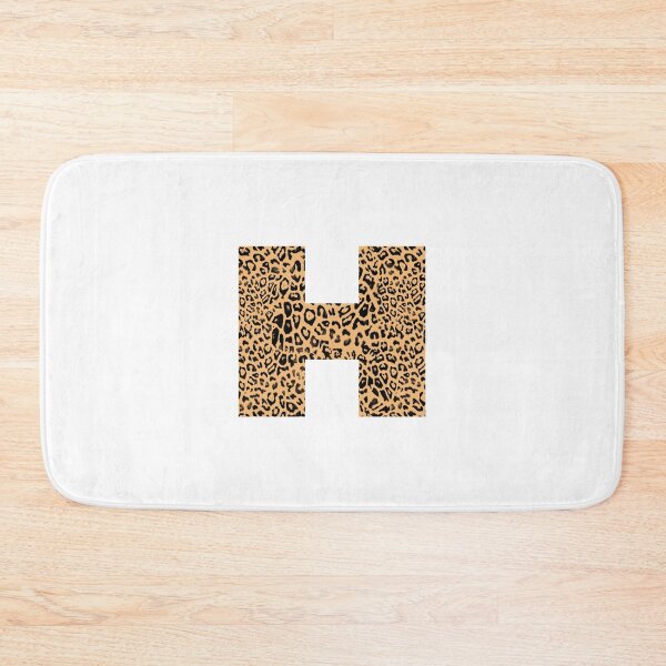 Aperçu de l'œuvre Haute Leopard Lettre "H" Initiale Avec Riche Imprimé Léopard créée et vendue par HauteLeopard.