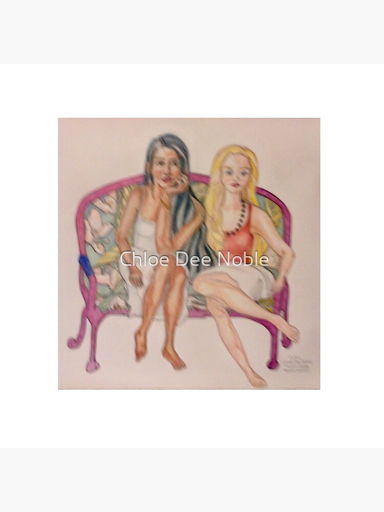 Thumbnail 3 of 3, Pin, “Ginger and Lily” designed and sold by CarmelArtist.
