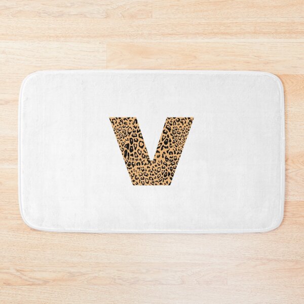 Aperçu de l'œuvre Haute Leopard Lettre "V" Initiale Avec Riche Imprimé Léopard créée et vendue par HauteLeopard.