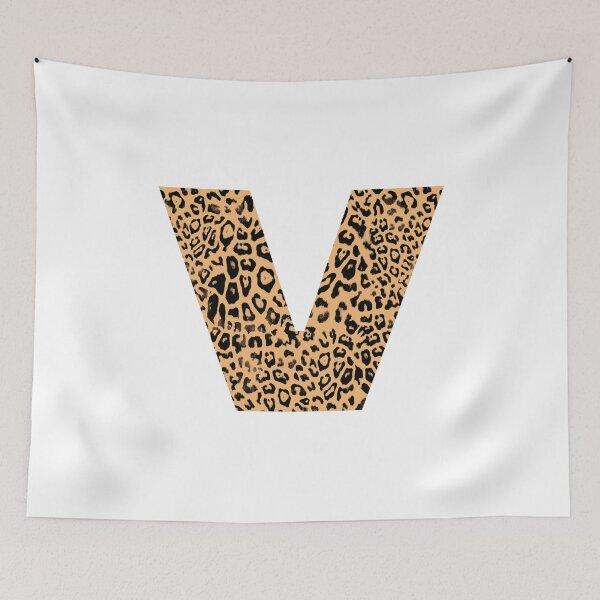 Item preview, Haute Leopard Letter "V" Initial With Rich Leopard Print designed and sold by HauteLeopard.